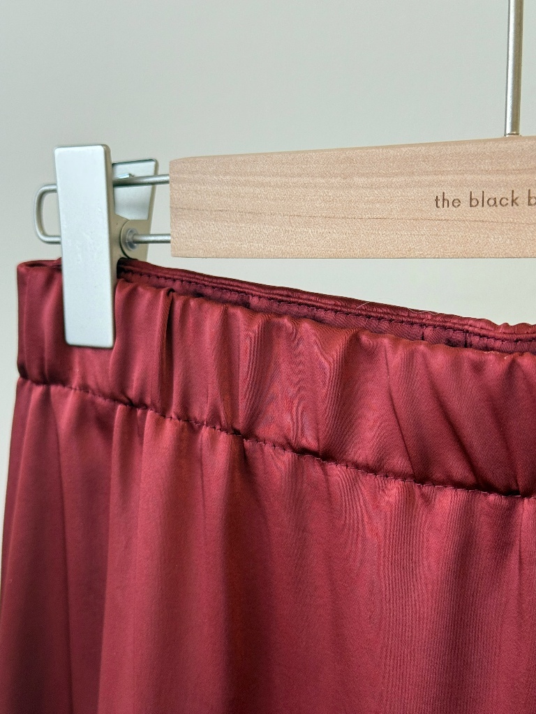 Luciana Satin Square Neck Top & Skirt Set