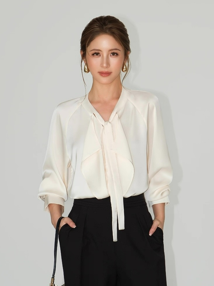 Freya Flowy Tie Satin Top 