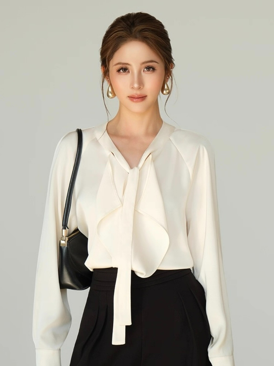 Freya Flowy Tie Satin Top 