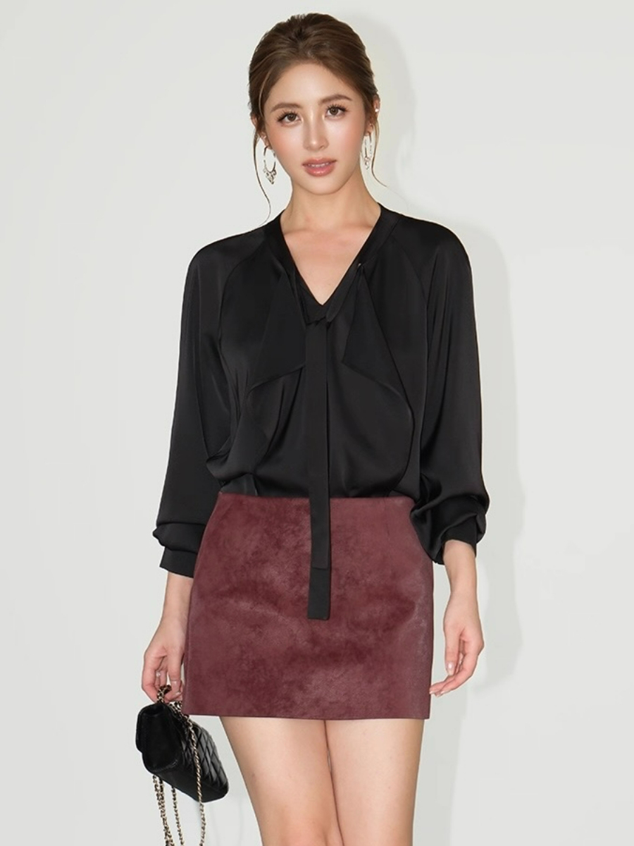 Freya Flowy Tie Satin Top 