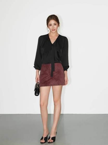 Freya Flowy Tie Satin Top 