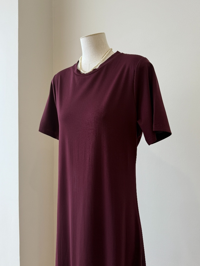 Landy Mesh Hem T-Shirt Dress