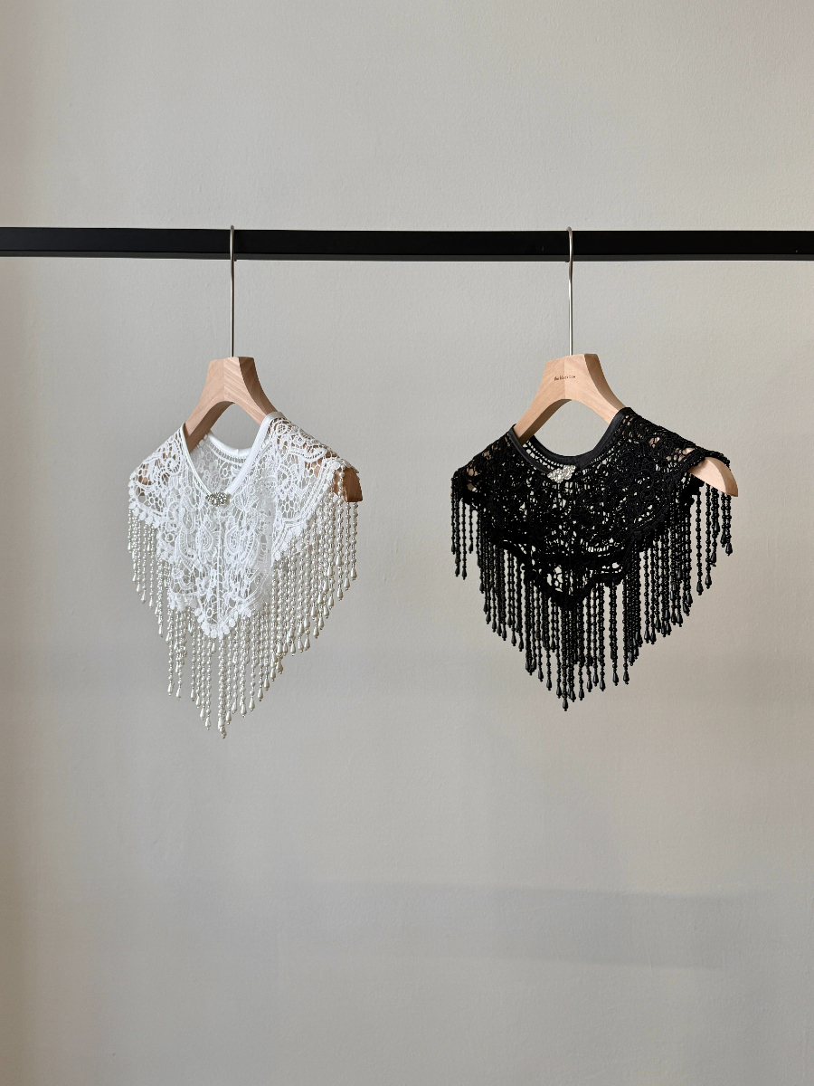 Ci Ju Pearly Lace Shawl