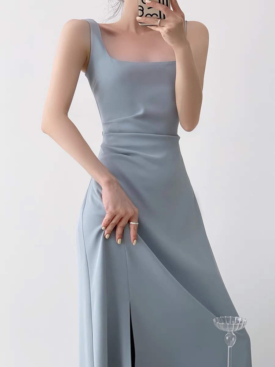 Cerlyn Square Neck Maxi Dress-The Black Bow-