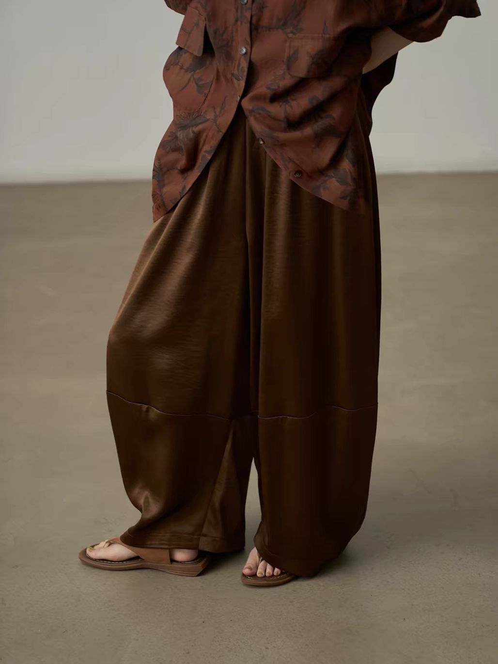 Yan Bang Draped Balloon-Leg Pants