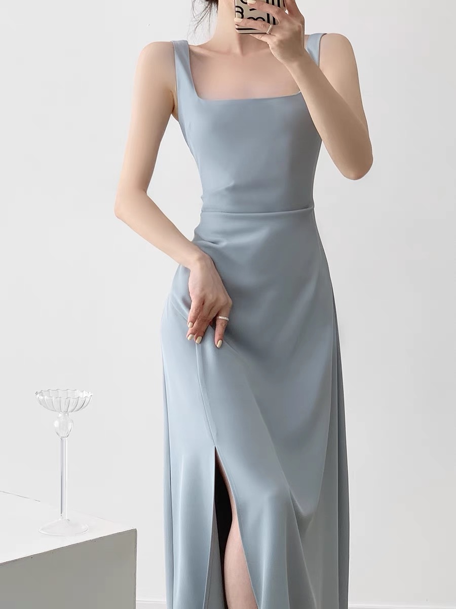 Cerlyn Square Neck Maxi Dress-The Black Bow-