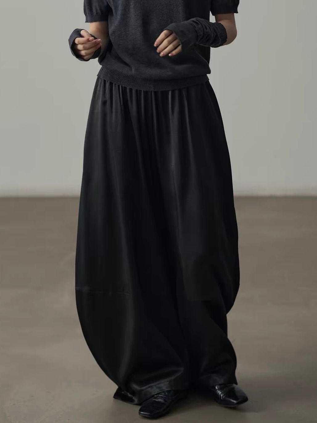 Yan Bang Draped Balloon-Leg Pants