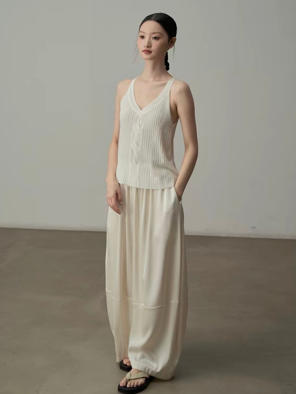 Yan Bang Draped Balloon-Leg Pants