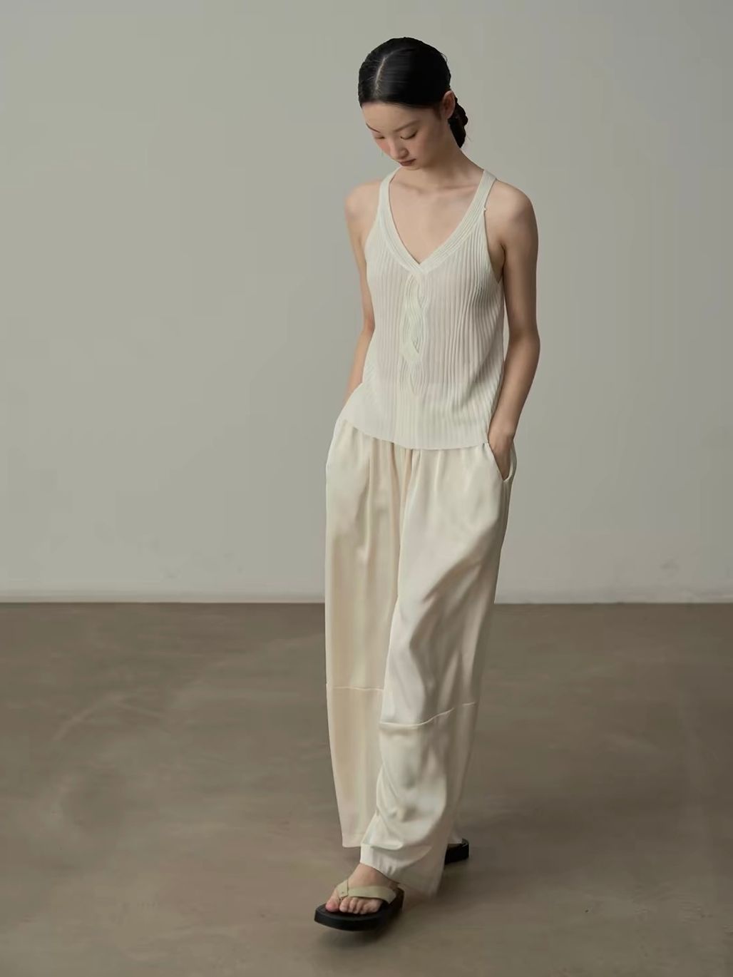 Yan Bang Draped Balloon-Leg Pants