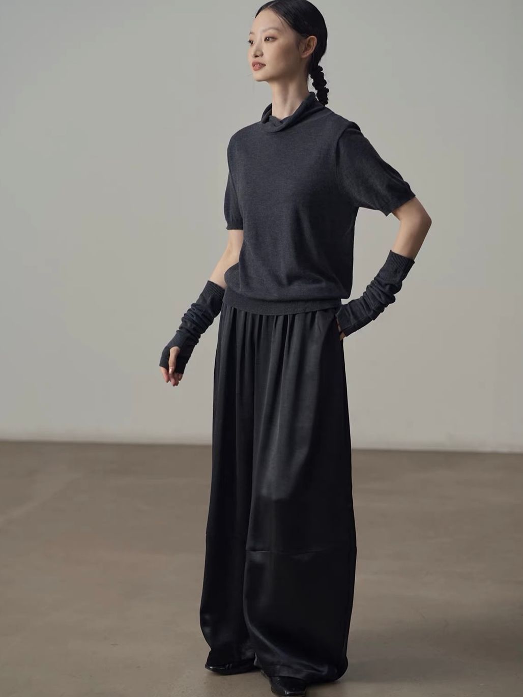 Yan Bang Draped Balloon-Leg Pants