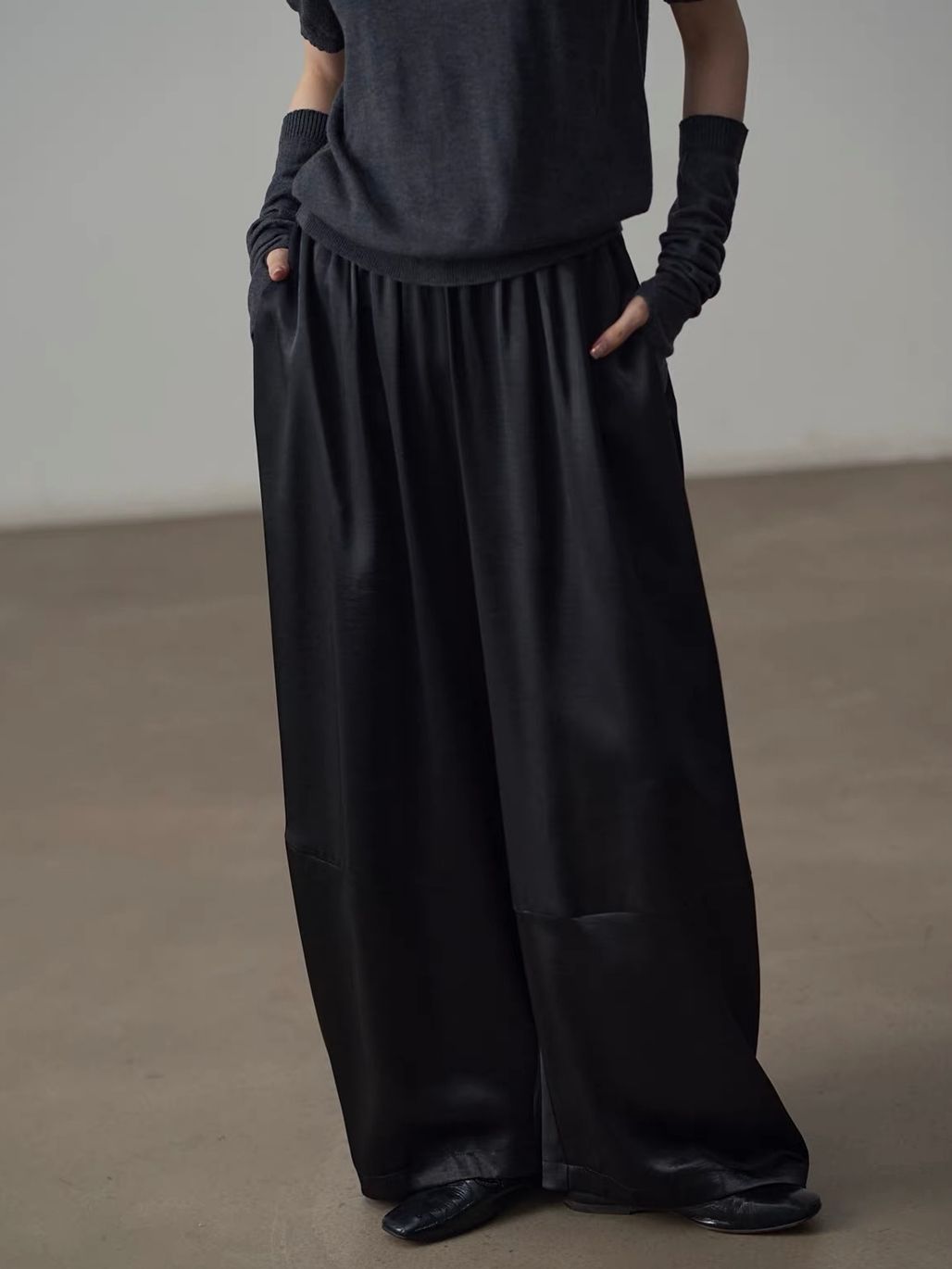 Yan Bang Draped Balloon-Leg Pants