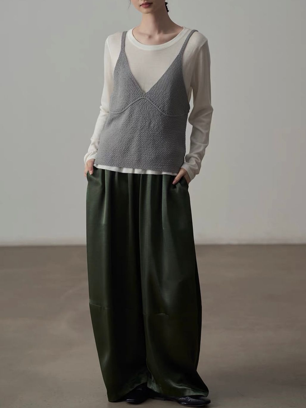 Yan Bang Draped Balloon-Leg Pants
