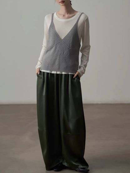 Yan Bang Draped Balloon-Leg Pants