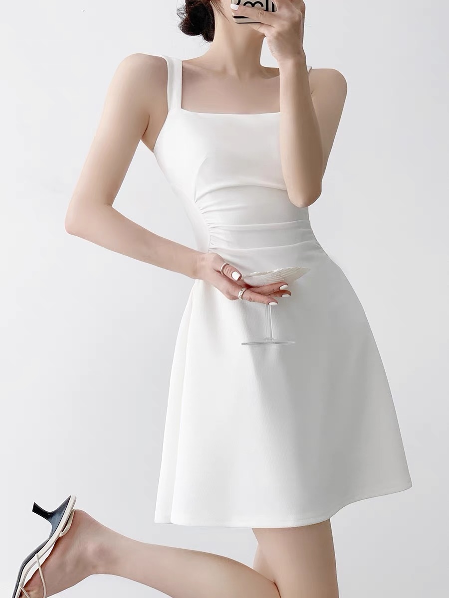 Carmen Flare Mini Dress-The Black Bow-