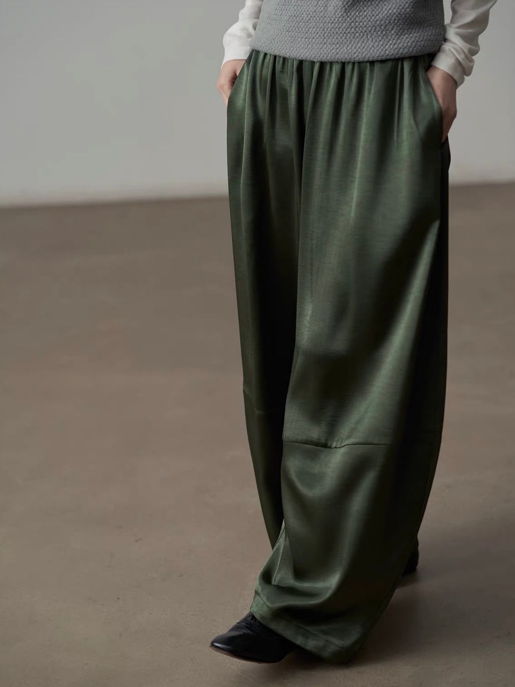 Yan Bang Draped Balloon-Leg Pants