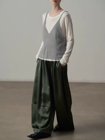 Yan Bang Draped Balloon-Leg Pants