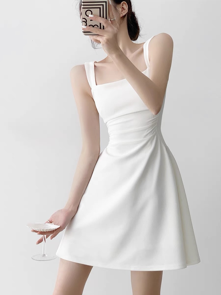 Carmen Flare Mini Dress-The Black Bow-