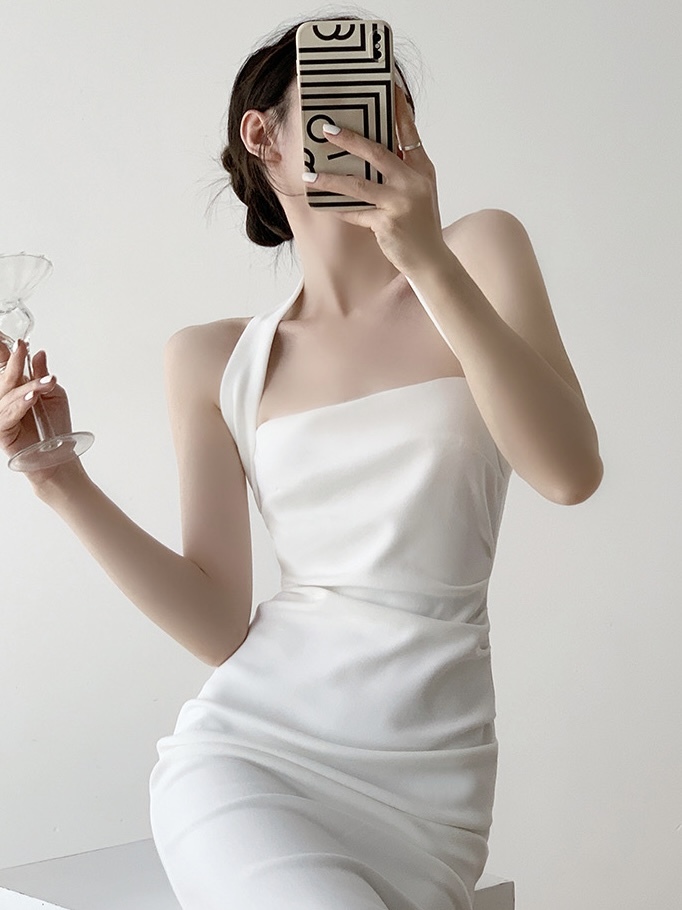 Celine Halter Neck Bodycon Dress-The Black Bow-