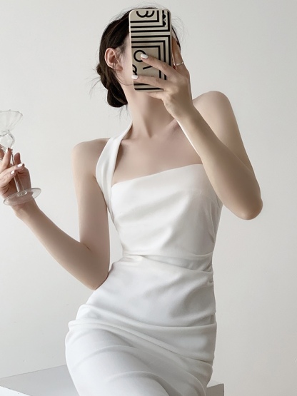 Celine Halter Neck Bodycon Dress-The Black Bow-