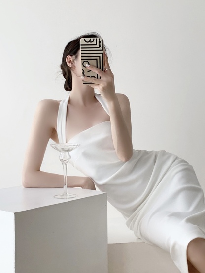 Celine Halter Neck Bodycon Dress-The Black Bow-