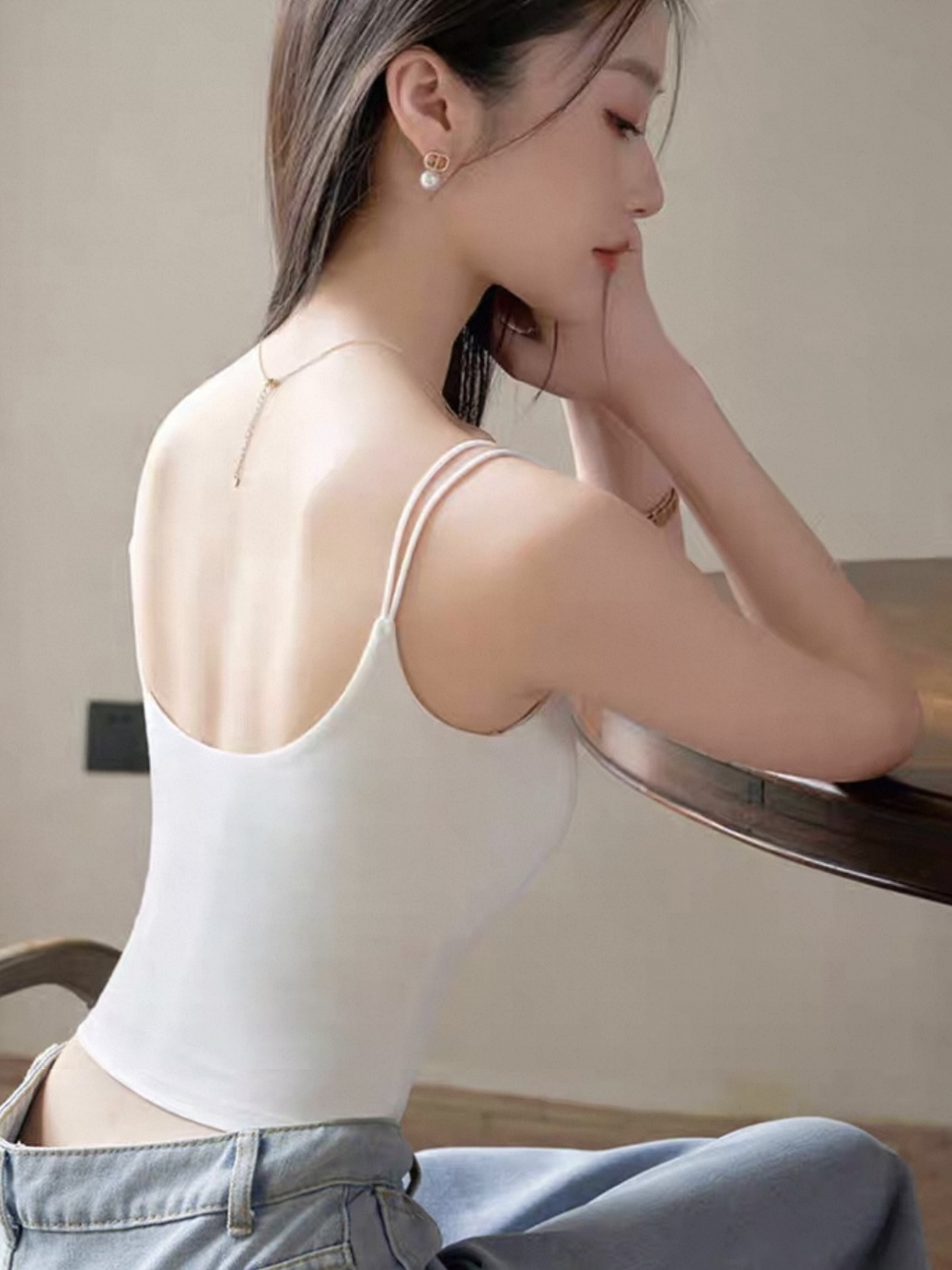 Ben Double Strap Padded Cami Top