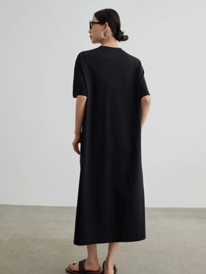 Jian An Floral-Embroidered T-Shirt Dress