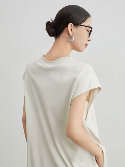 Jian Bei Ornate Floral-Appliqué T-Shirt Dress