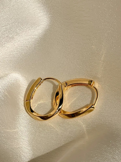 Lea Hoop Earrings-The Black Bow-