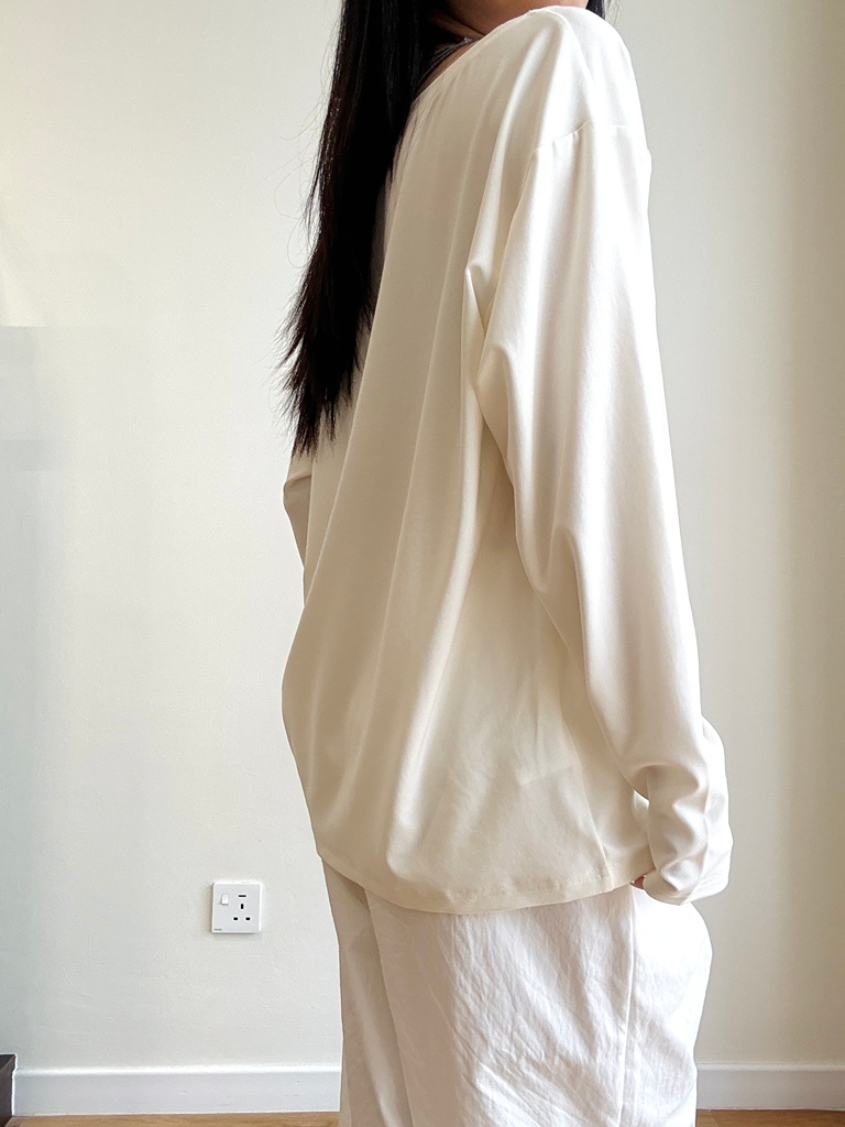 Minty Draw String Long Sleeve Top