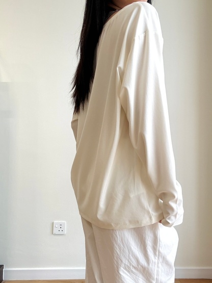 Minty Draw String Long Sleeve Top