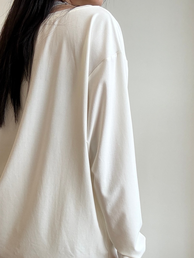 Minty Draw String Long Sleeve Top