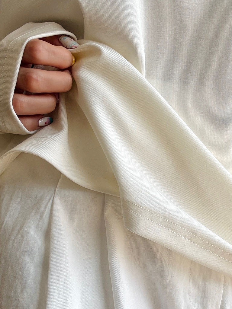 Minty Draw String Long Sleeve Top