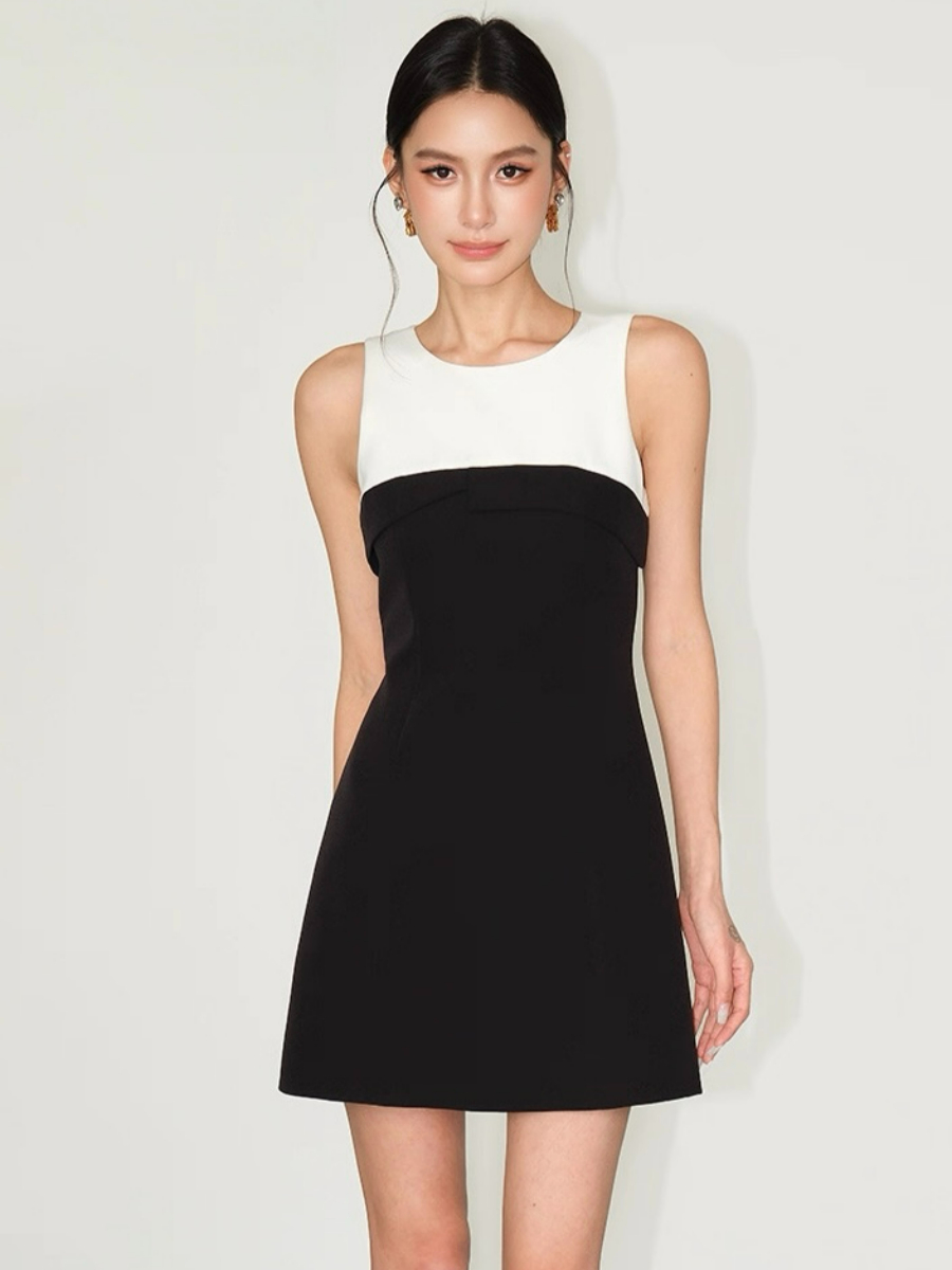 Frida Color Binding Mini Dress