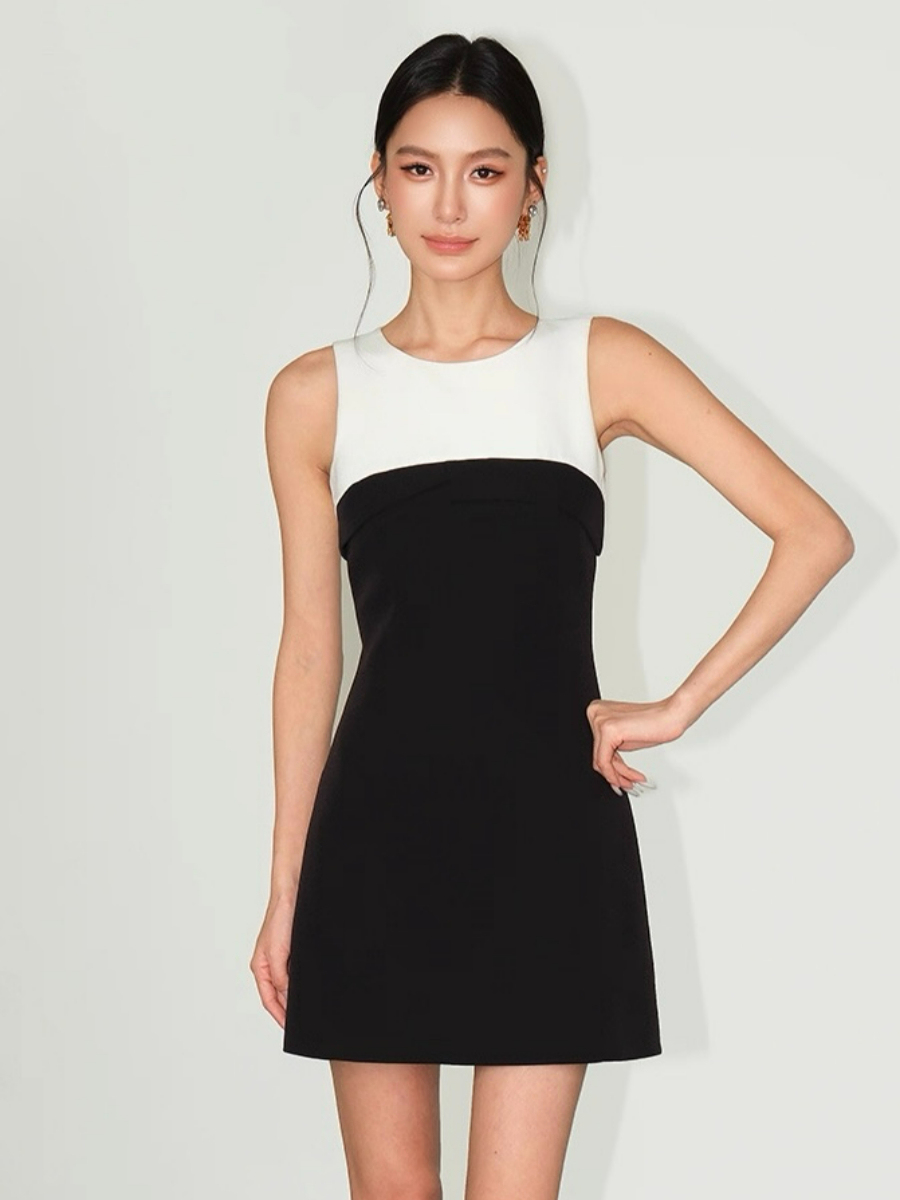 Frida Color Binding Mini Dress