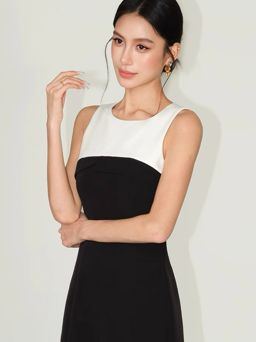 Frida Color Binding Mini Dress