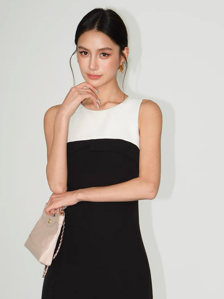 Frida Color Binding Mini Dress