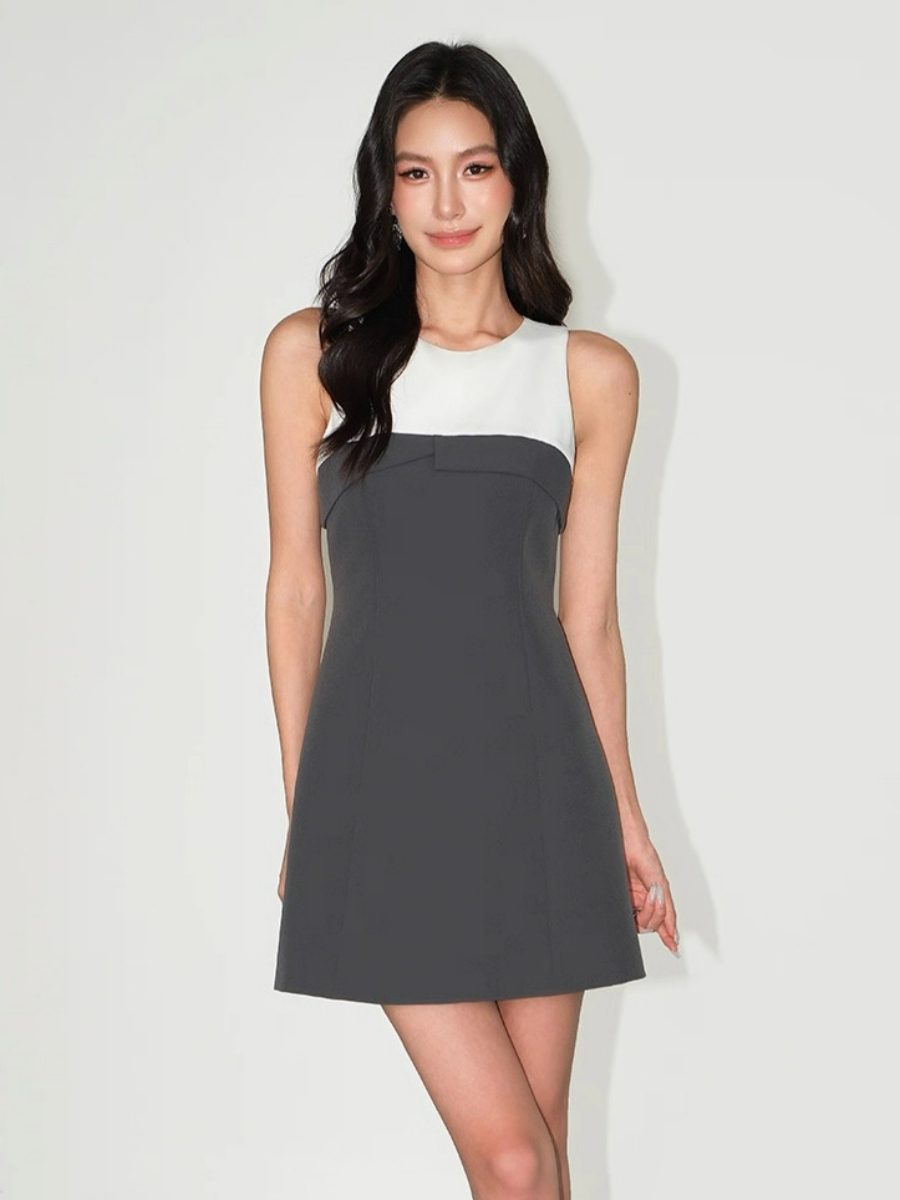 Frida Color Binding Mini Dress