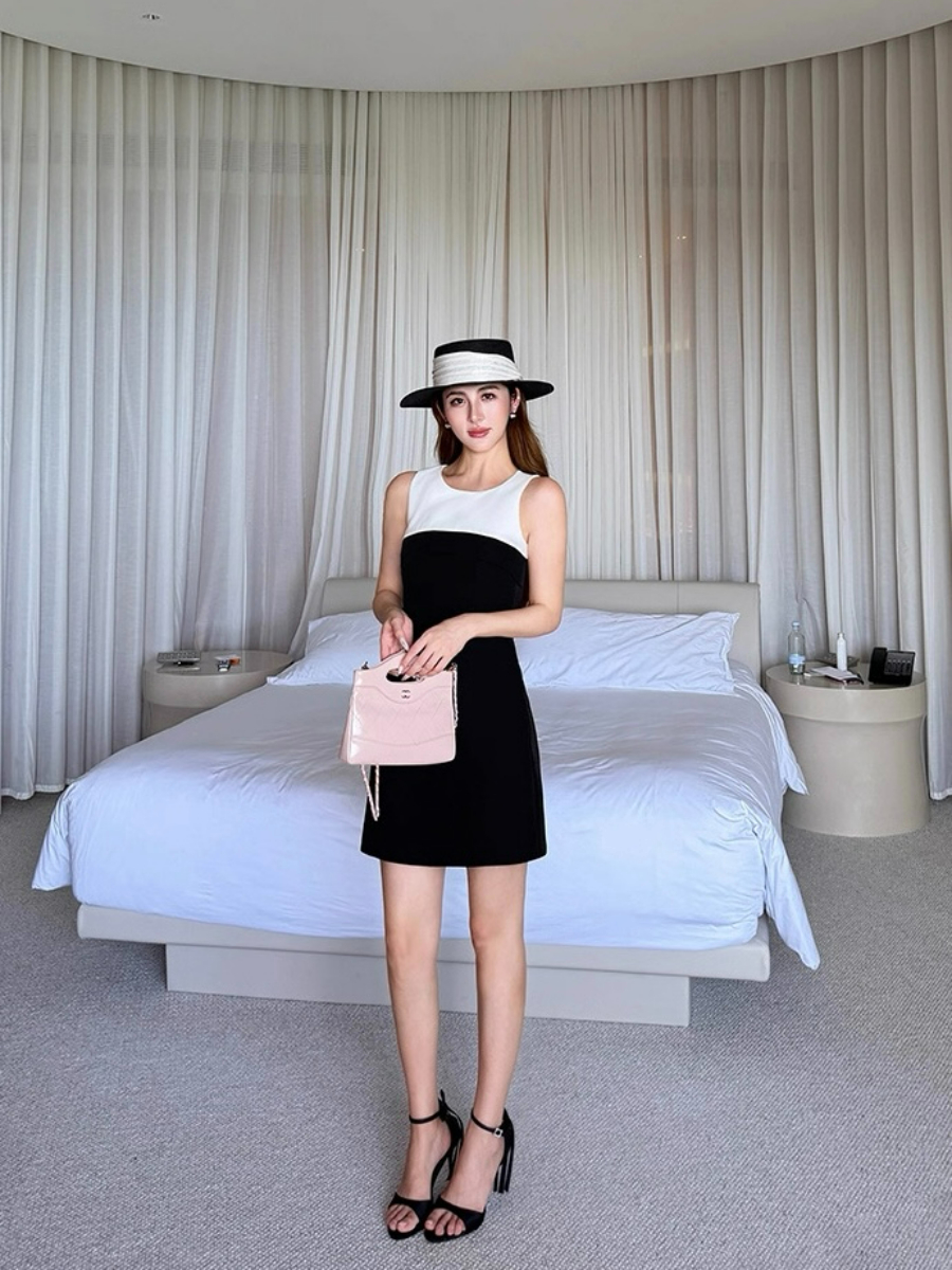 Frida Color Binding Mini Dress