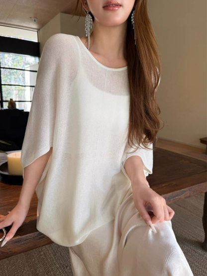 Froella Sheer Knit Top