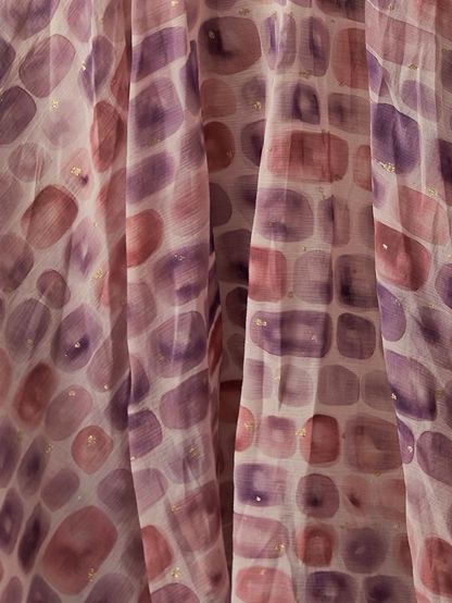 Ai Dang Shimmer-Check Voluminous Maxi Skirt