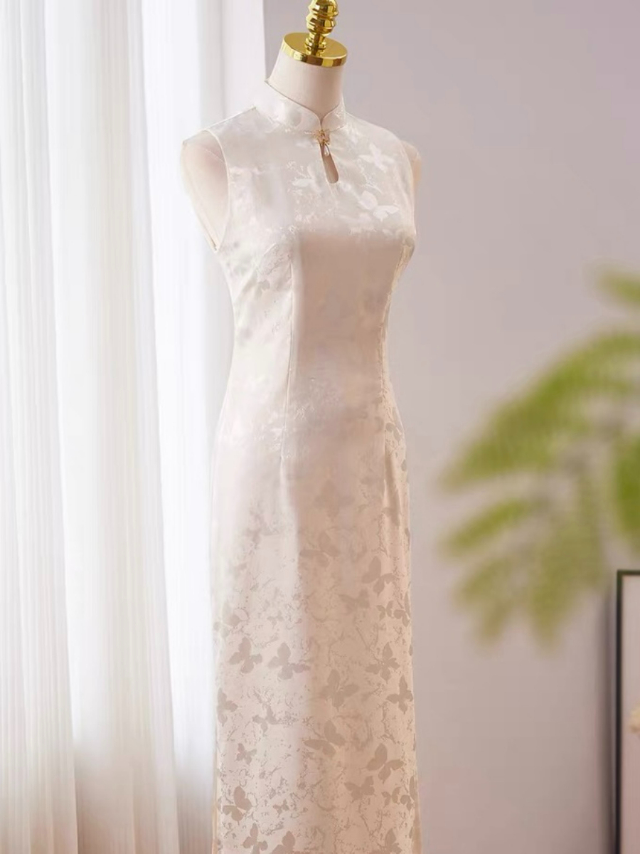 Ci Die Butterfly Printing Cheongsam