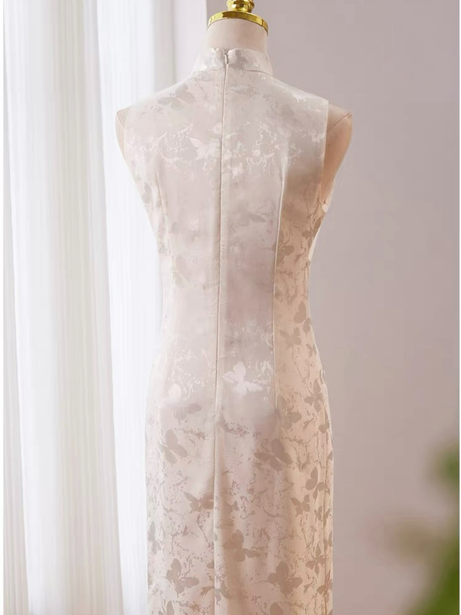 Ci Die Butterfly Printing Cheongsam