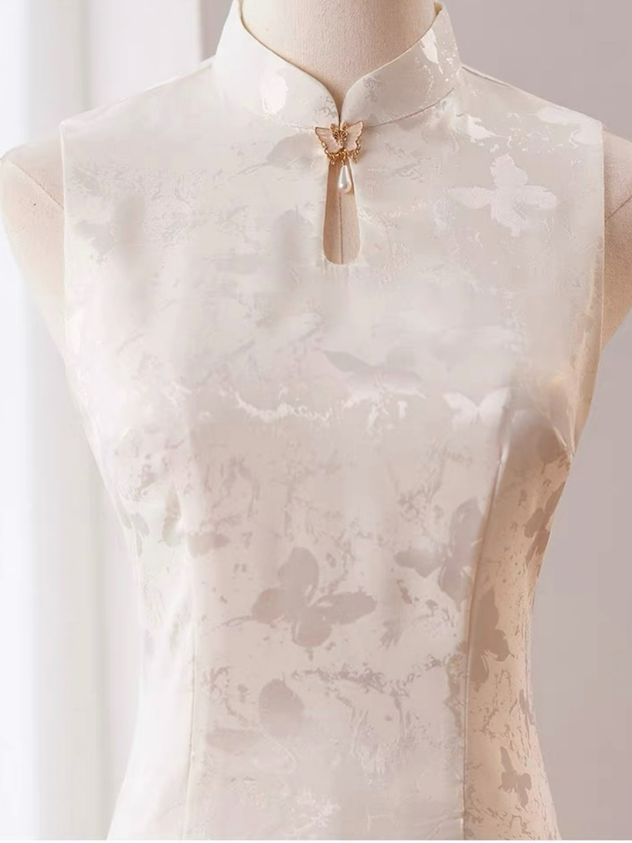 Ci Die Butterfly Printing Cheongsam