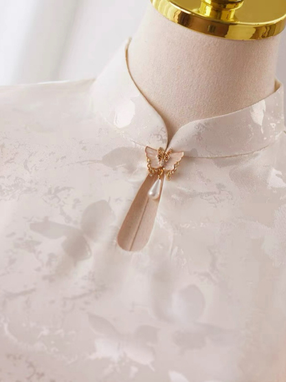 Ci Die Butterfly Printing Cheongsam