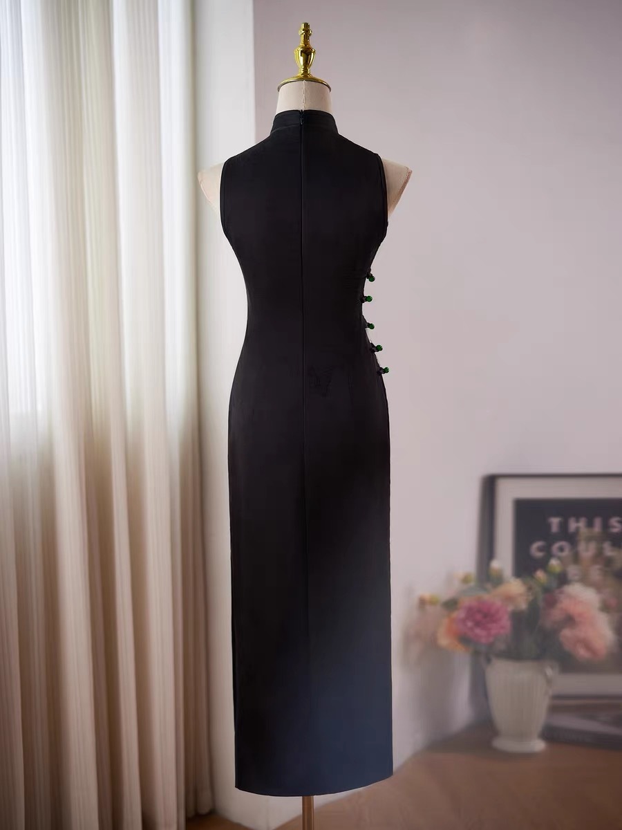 Ci Cheng Jacquard Sleeveless Cheongsam