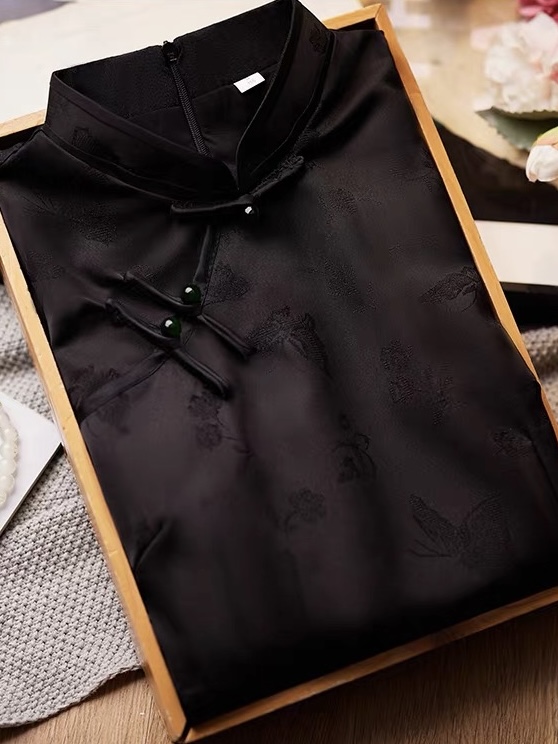 Ci Cheng Jacquard Sleeveless Cheongsam