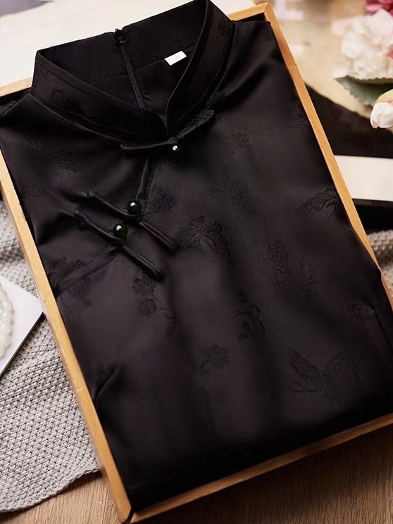 Ci Cheng Jacquard Sleeveless Cheongsam