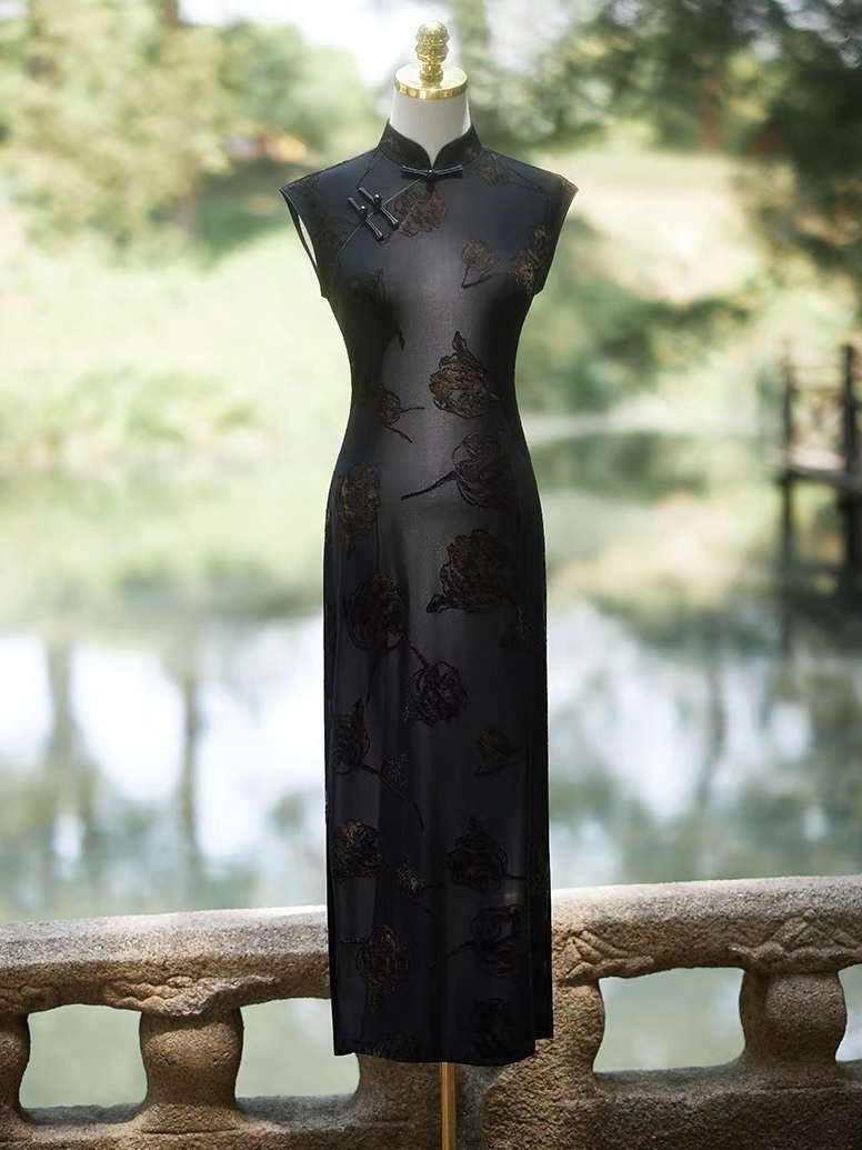 Ci Di Jacquard Sleeveless Cheognsam