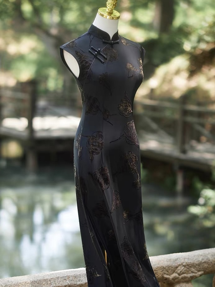 Ci Di Jacquard Sleeveless  Cheognsam