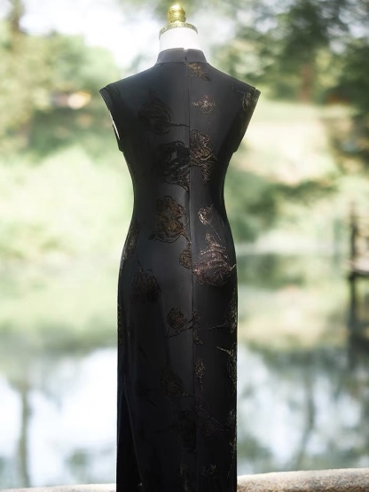 Ci Di Jacquard Sleeveless  Cheognsam